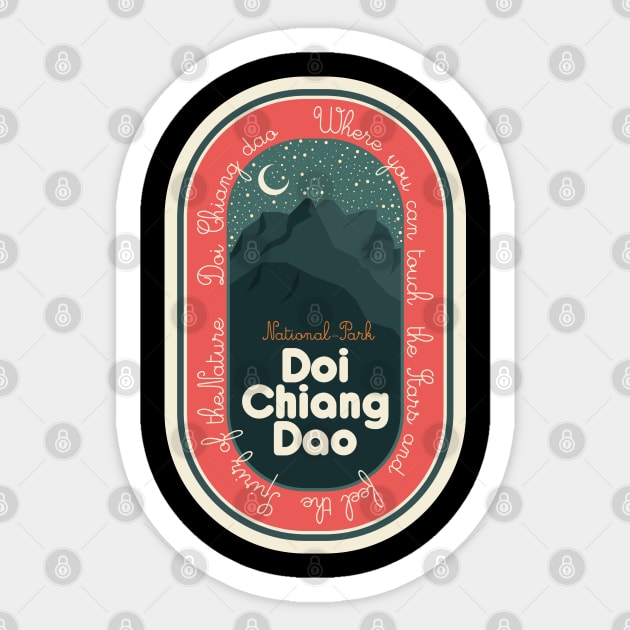 Doi Chiang Dao - Thailand - Sternenhimmel Sticker by Boogosh